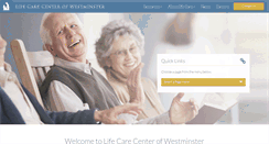 Desktop Screenshot of lifecarecenterofwestminster.com